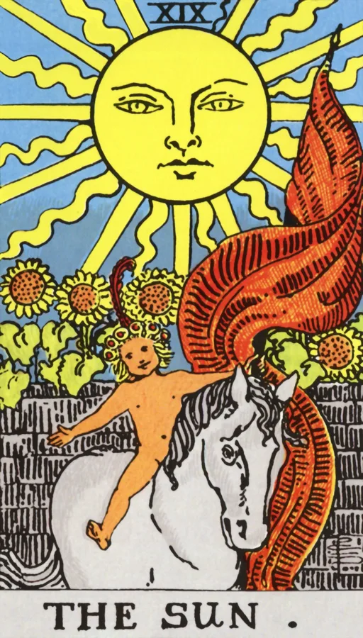 Carta O Sol, Arcano 19
