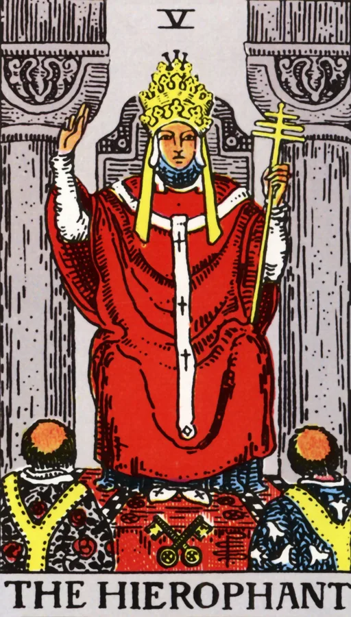 Carta O Papa, Arcano 5